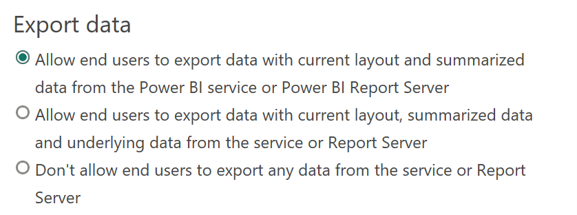 Export Data